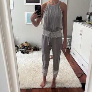 Diego Gray Sleeveless Jumpsuit